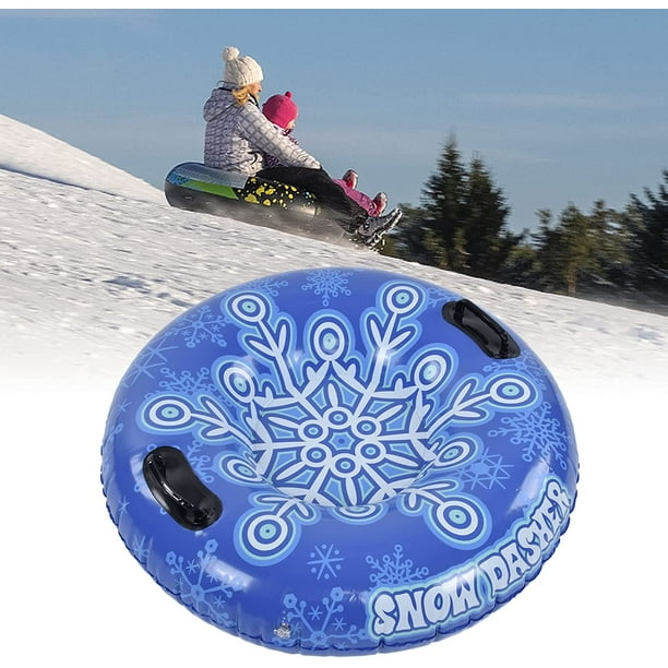 Gonflable Luge Adulte Gonflable Snowboard Snow Tube Sports d'hiver Neige,  Toboggan et Pneu Ski
