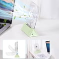 thumbnail image 4 of LC-dolida Foldable Desk Fan, Magnetic Wall Desk Fan with 7 RGB Lights, 4 Speeds Strong Winds 90° Adjustable 10H Battery Life Ultra Quiet for Home Office Kitchen Camping(Green), 4 of 7