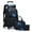 Dark Blue Starry Sky, variant on IvyH Rolling Backpack 3pcs Wheeled Backpack Lightweight Waterproof Bag Set with Lunch Bag Pen Case,Rose Cat