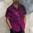 thumbnail image 2 of Arnsht (S-5XL) Big and Tall Men's Cotton Linen Shirts Lapel Button Down Short Sleeve Dress Shirt Casual Summer Shirt Tops Pink XXXL, 2 of 6