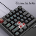 thumbnail image 2 of Teclado gamer inalámbrico MageGee de una mano con RGB y switches rojos, 2 of 8