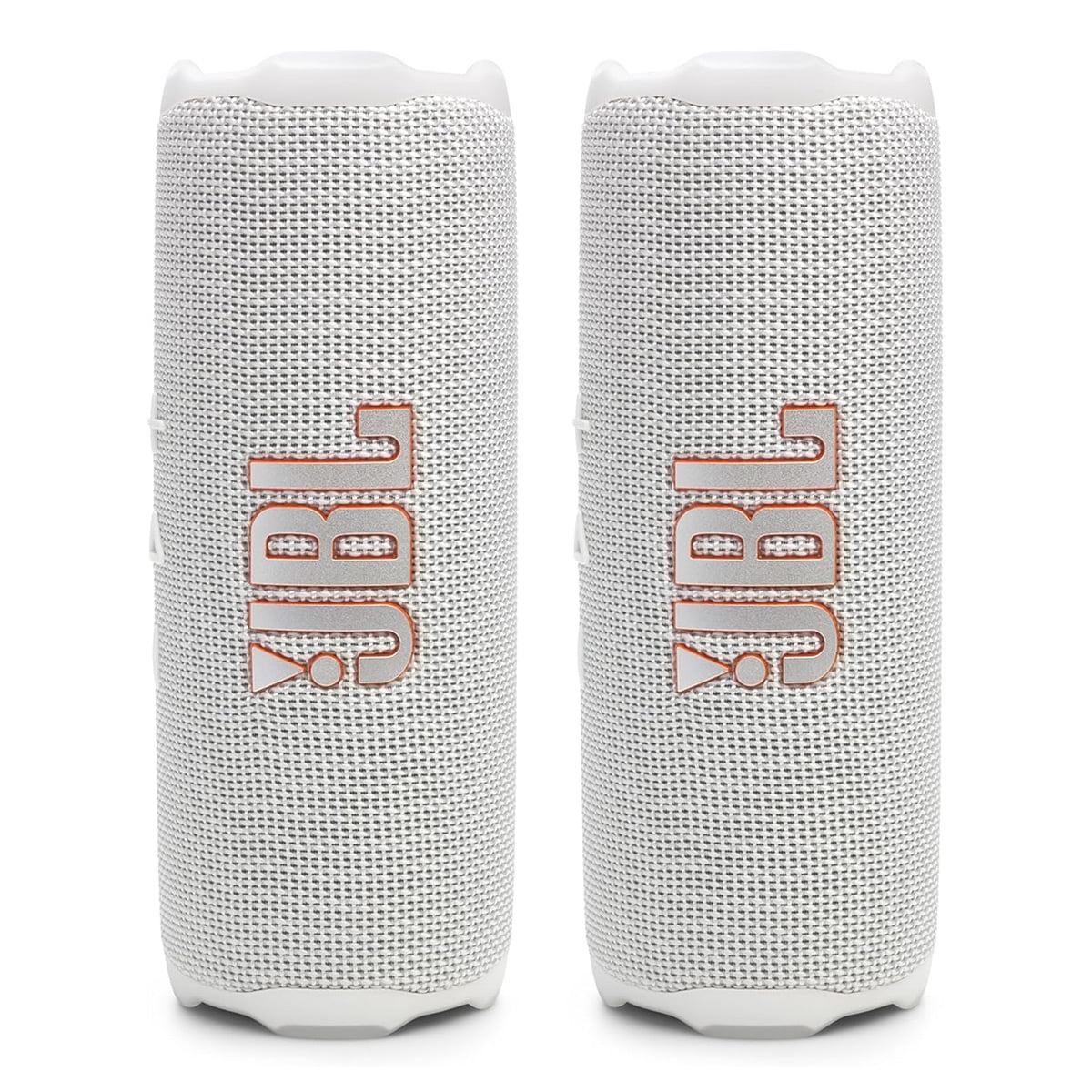 JBL Flip 7 Waterproof Portable Speaker Bundle - Pair (White