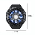 thumbnail image 4 of EGNMCR Magnetic Tablet Phone Cool-ing Radiator Semiconductor Back Clip Mobile Phone Game Cool-ing Mute Radiator With RGB Colorful E-sport Gaming Lights, Gift, 4 of 6