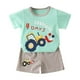 thumbnail image 5 of Odeerbi 6M-6Y Niños Niñas Trajes de Verano Excavadora Camión Impreso Algodón Manga Corta Camiseta Pantalones Cortos Conjunto de Dos Piezas Cintura Elástica, 5 of 5