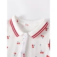 thumbnail image 4 of Bellafa Toddler Girls Sleeveless Lapel Neck Summer Dress Princess Ruffle A-Line Cotton Sundress Kids Casual Polo Dresses 2-7 Years, 4 of 8