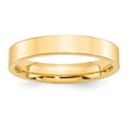 thumbnail image 1 of 14K Yellow Gold Ring Band Wedding Comfort Flat 4mm Standard Fit Size 9.5, 1 of 3