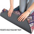 thumbnail image 3 of Multicolor Ethnic Mandala Pattern Hot Yoga Mat Towel Non Slip for Hot Yoga - Quick-Drying Yoga Mat Cover with 4 Corner Pockets with Travel Bag - Hot Yoga Towel Non Slip 74"x26", 3 of 6