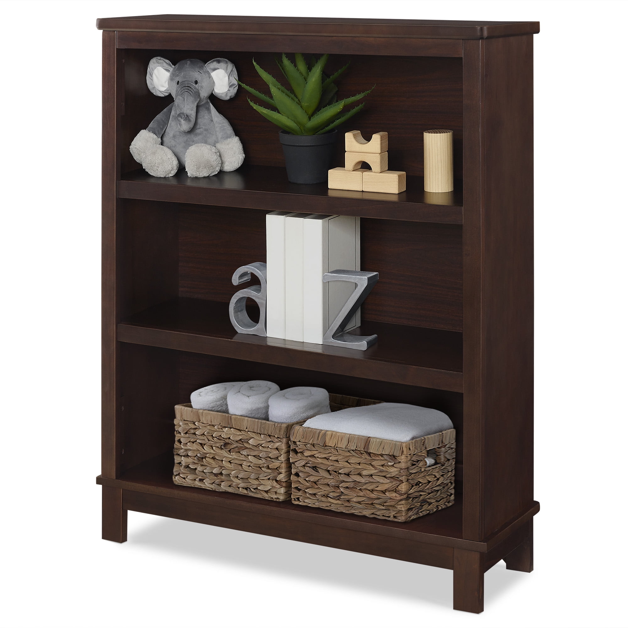 Delta Children Epic 3 Tier Kids Bookshelf Walnut Espresso Walmart Com Walmart Com