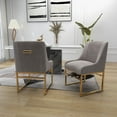 thumbnail image 2 of SEYNAR Modern Velvet Upholstered Accent Dining Chairs Set of 4, Kitchen Side Chair with Metal Frame for Living Room, 2 of 10