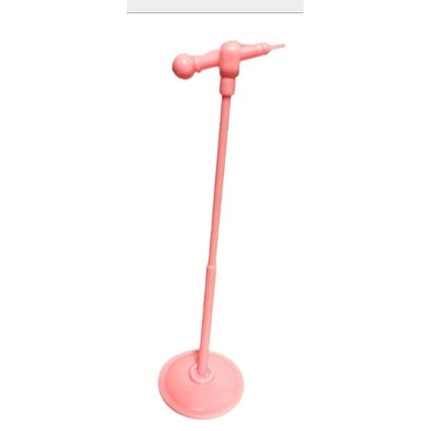Micrófono de juguete para muñecas, micrófono para cantar, accesorios para escenas de KTV, accesorios para micrófonos de casa de muñecas, 3,4 g
