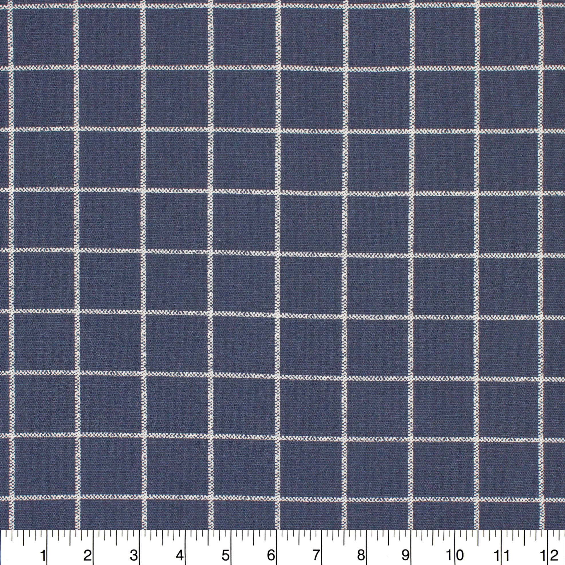 (2 pack) Better Homes & Gardens 100% Cotton Windowpane Blue, 2 Yard Precut Fabric