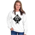 thumbnail image 4 of Astronaut Space Celestial Spirit Unisex Plus Fleece Graphic Sweatshirt Brisco Brands 2X, 4 of 5