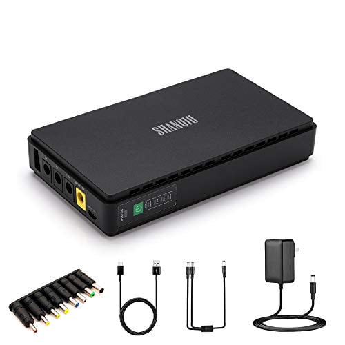 Mini UPS Battery Backup 10000mAH Uninterruptible Power Supply for Modem, Security with Input DC/USB USB 5V DC 5V/9V/12V 2A (5V-12V DC) - Walmart.com