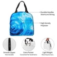 thumbnail image 4 of Fotbe Blue Shell Bolsa Térmica con Estampado y Forro de Aluminio Grueso Bolsa de Almuerzo con Bolsillo Frontal para Hombres y Mujeres, Ideal para Trabajo, Escuela, 4 of 8