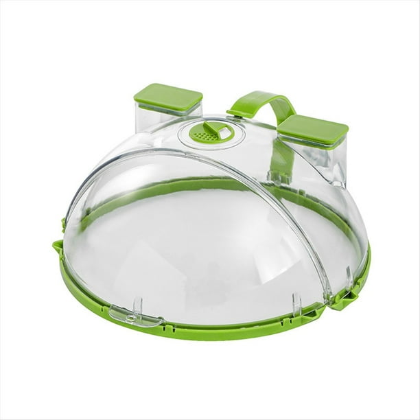 Cubierta Antisalpicaduras para Microondas con Vaporizador de Agua para Alimentos, Protector Salpicaduras para Microondas con Cubiertas de Placa con Asa para Calentar
