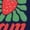 Navy Blue, variant on Women's Reading Is My Jam Strawberry Pattern Graphic Tee Short Sleeve Crewneck Casual Cotton T-Shirt for Bookworms