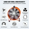 thumbnail image 3 of Yesurprise 12 Inches Utility Blower Exhaust Fan with 10M Duct 3500 r/min & 3500 CFM Heavy Duty Blower Fan High Velocity Low Noise Extraction and Ventilation Fan, 3 of 5
