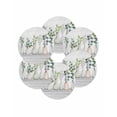 thumbnail image 7 of 15 Inch Round Placemats Set of 6, Bottles and Plants Non Slip Heat Insulation PP Table Mats, Country Leaves Farmhouse White Wooden Grain Washable Place Mats for Kitchen Dining Party Table Decor, 7 of 7