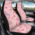 thumbnail image 4 of POLERO Hibiscus Floral & Butterfly Print Polyester Vehicle Seat Covers Elastic, Thin Front Seat Cover for Women, 2 Pack Auto Front Seats Protector, 4 of 13