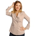 thumbnail image 1 of Saco elegante de Mujer Versatil Beige Chica, 1 of 3