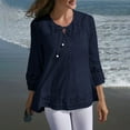 thumbnail image 4 of Womens Tops Womens Plus Size Tops Long Sleeve Shirts Blouses Lace Pleated Tunic Tops, 4 of 5