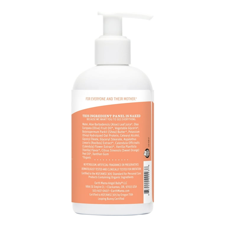 Earth Mama Sweet Orange Baby Lotion, Moisturizer for Dry Sensitive