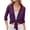 Purple-A#160610BB, variant on AHMOMEI Women’s Shimmer Sheer Mesh Tie-Front Shrug, 3/4 Sleeve Open Front Cropped Cover Up, Lightweight Knit Cardigan for Summer Pink L
