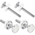 thumbnail image 1 of Whiteset Of 4 Snap-on Baby Gates With M10 Threaded Rod - Baby Safety Gate Accessories - Ya, 1 of 5