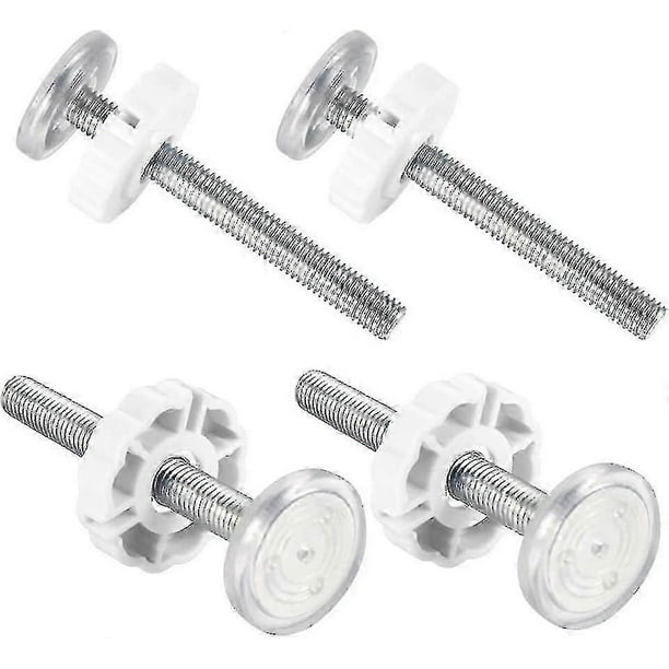 Whiteset Of 4 Snap-on Baby Gates With M10 Threaded Rod - Baby Safety Gate Accessories - Ya