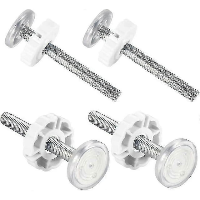 Whiteset Of 4 Snap-on Baby Gates With M10 Threaded Rod - Baby Safety Gate Accessories - Ya