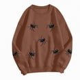 thumbnail image 5 of Towmus Women Halloween Sweatshirt Fall Long Sleeve Fashion Graphic Sweatshirts Pullover Tops, 5 of 6