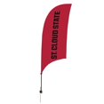 thumbnail image 1 of Showdown Displays 810028SCSU-002 7.5 ft. St. Cloud State Huskies Razor Feather NCAA Flag with Spike Base - No.002, 1 of 1