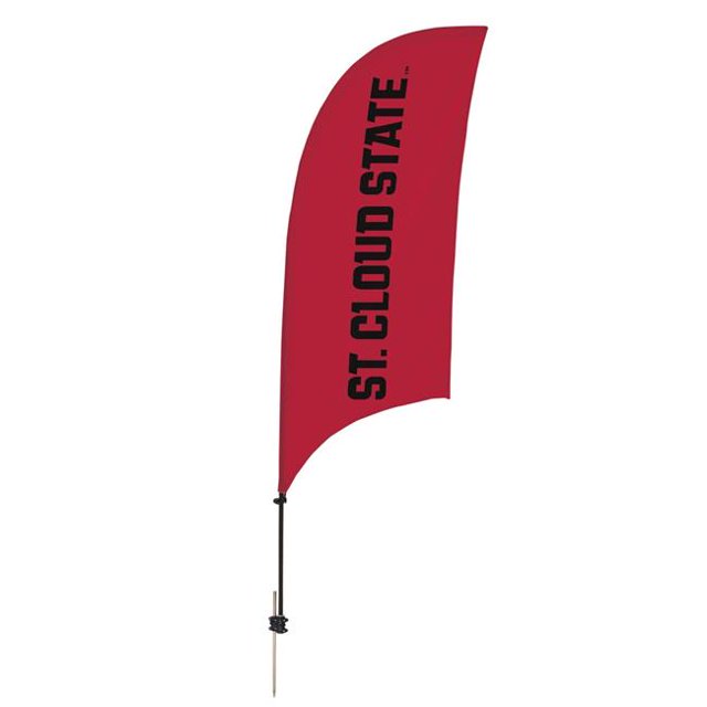 Showdown Displays 810028SCSU-002 7.5 ft. St. Cloud State Huskies Razor Feather NCAA Flag with Spike Base - No.002