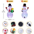 thumbnail image 4 of 6 FT Christmas Inflatables Santa Claus with Gifts Bag, Christmas Inflatables Outdoor Decorations, Built-in LED Lights Holiday Blow Up Yard Decoration Clearance for Yard, Holiday, Parties, 4 of 7