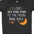 thumbnail image 4 of Inktastic I Love My Paw Paw to the Moon and Back Boys or Girls Baby Bodysuit, 4 of 5