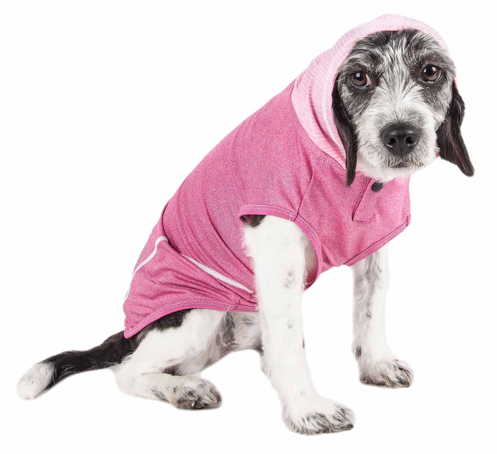 Pet Life ® Active 'Pull-Rover' 4-Way Stretch Sleeveless Fitness Yoga Dog T-Shirt Hoodie