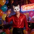 thumbnail image 4 of Animal Cat For Carnival Masquerade Party Digital Print Design, 4 of 8