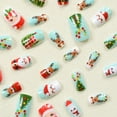 thumbnail image 5 of Christmas Press On Nails Snowman False Nails Lovely Elk Full Cover Stick on Nails Santa Claus False Nails for Woman, 5 of 9