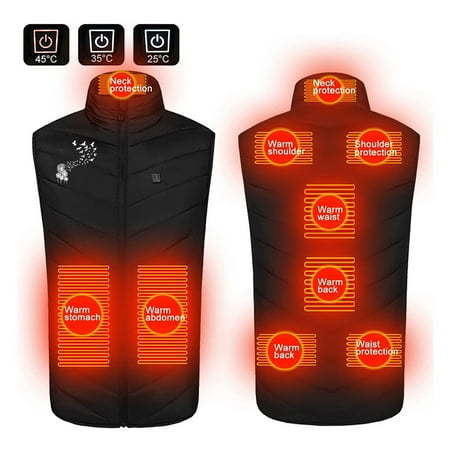 Qeaghou Women Heated Vests Not Included Battery Insulated USB Electric Heating Clothes Lightweight Warm Winter Heated Vest Jackets Flash Deals