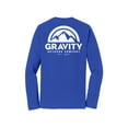thumbnail image 2 of Gravity Outdoor Co. Chemise à Manches Longues - Vrai Royal - Logo Blanc - 3TG, 2 of 2