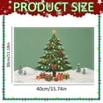 thumbnail image 3 of Christmas Placemats, Linen Holiday Table Mats, Festive Christmas Style, Heat Resistant Dining Place Mats, Washable Cloth Placemats for Kitchen Table, Home and Kitchen, 40x30cm, 3 of 7