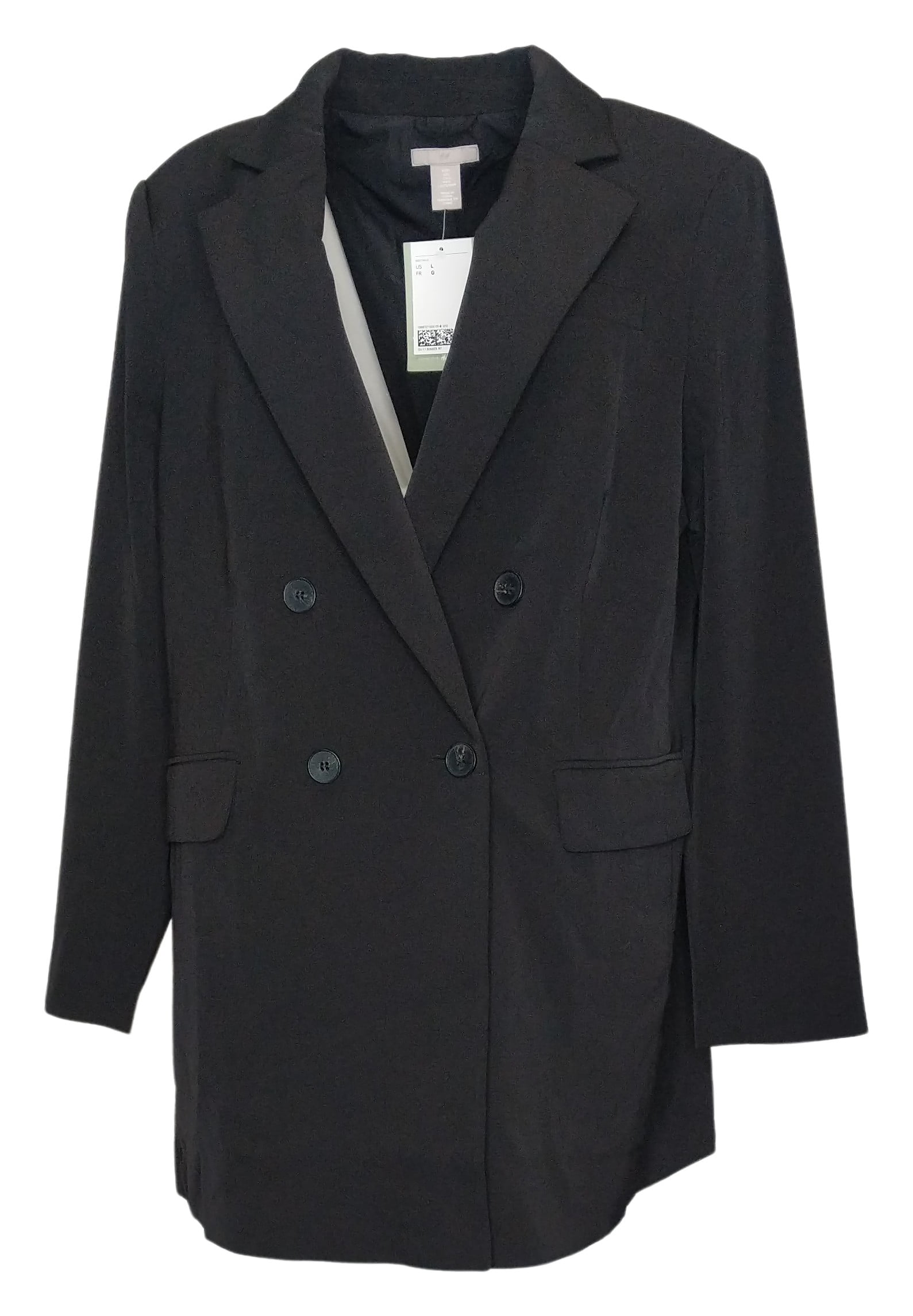 H&M Women's Sz L Jacket Black Regular Size