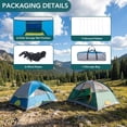 thumbnail image 4 of JIOABL 4 Person Dome Camping Tent, Waterproof Polyester with Rainfly, Easy Setup, Ventilated Windows & Skylights, Portable Backpacking Tent, Navy Blue, 4 of 7