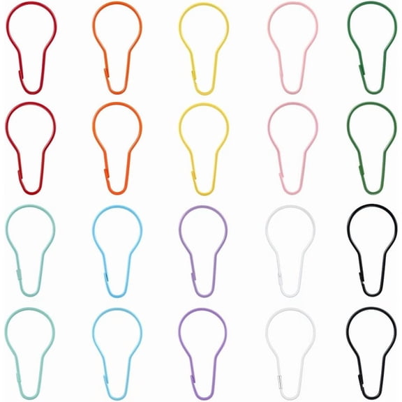 1 Box 20Pcs 10 Colors Keychain Clasp Snap Hook Spring Clasp Hooks Colorful Bulb Shaped Lanyard Snap Trigger Buckle Clip Keychain