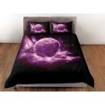 thumbnail image 3 of Juego de Funda Nórdica Planeta Púrpura, Ropa de Cama Galaxia Saturno, Juego de Cama Espacio Exterior, 3 of 4