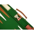 thumbnail image 3 of Middleton Games 18-inch Deluxe Backgammon Set - Medium - Green Velour, 3 of 11