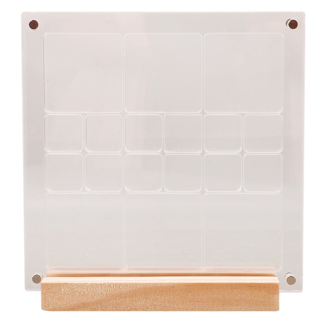 KAKOWELY seashell display box Transparent Seashell Display Box Acrylic Storage Box for Jewelry Specimens and Sea Shell Mini Stones Storage Box with Wood Base