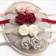 thumbnail image 5 of Fajín de flores de maternidad Cinturón Baby Shower Faja de vientre Faja de niña de las flores Embarazo naranja Sunnimix Faja nupcial de la boda, 5 of 8