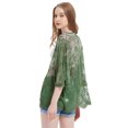 thumbnail image 2 of Kimono Cardigan Ample en Dentelle Florale pour Femmes, 2 of 5