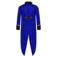 thumbnail image 4 of iiniim Kids Boys Girls Medieval Steampunk Tailcoat Princess Renaissance Tuxedo Jacket Halloween Party Dress Up Royal Blue 10, 4 of 7